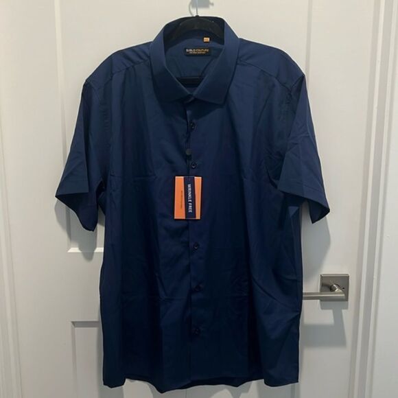 Suslo Couture Short Sleeve Button Down Shirt - Picture 1 of 7